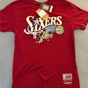 Mitchell & Ness Red Sixers Tee